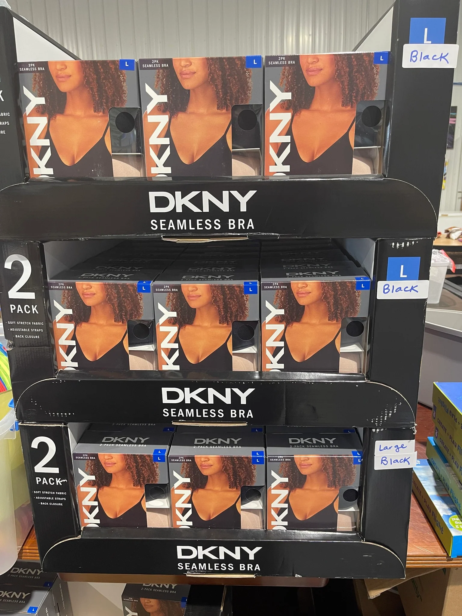 2-Pack DKNY Ladies’ Seamless Bras - Large