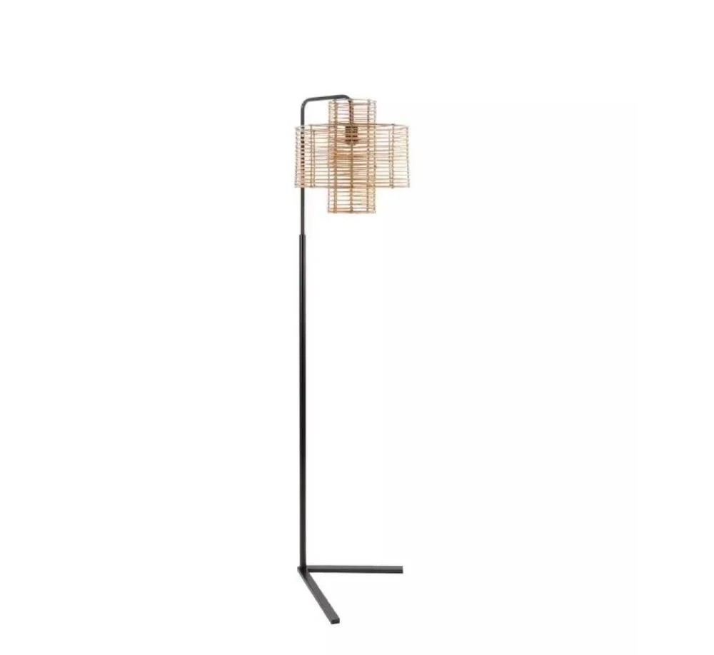 70" Hangover Floor Lamp with Woven Rattan Shade - Image 2
