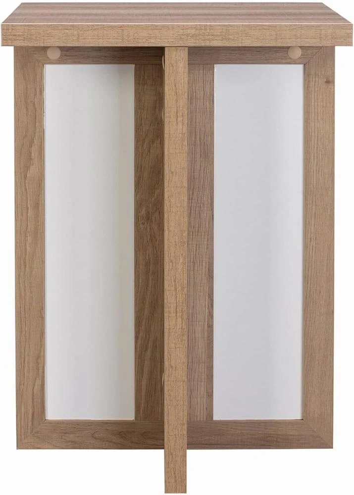 Decor Therapy Haven Square Natural Wood Accent End Table - Image 3