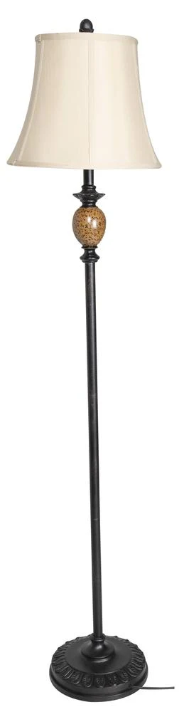 Decor Therapy Mae 1-Light Bronze and Marble Floor Lamp - Image 2