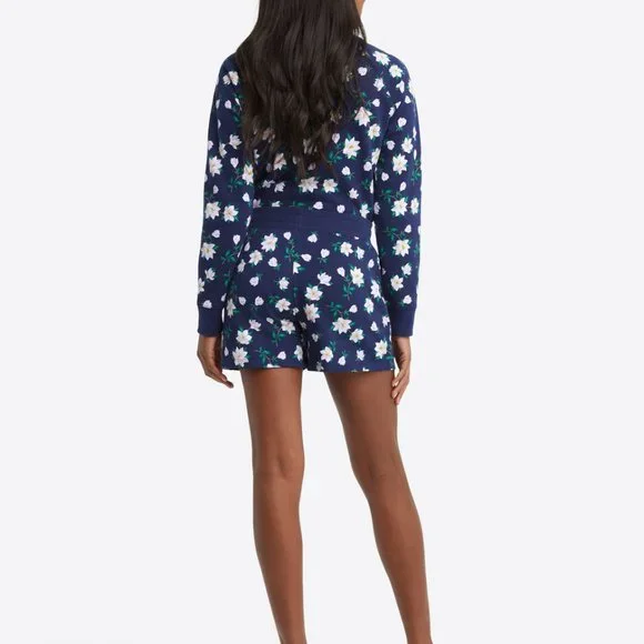 Draper James 2-pc Navy Blue Floral Lounge Set – Small 4-6 - Image 3
