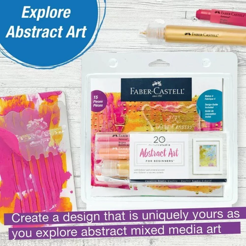Faber Castell 20 Minute Studio Abstract Art Kit - Image 3