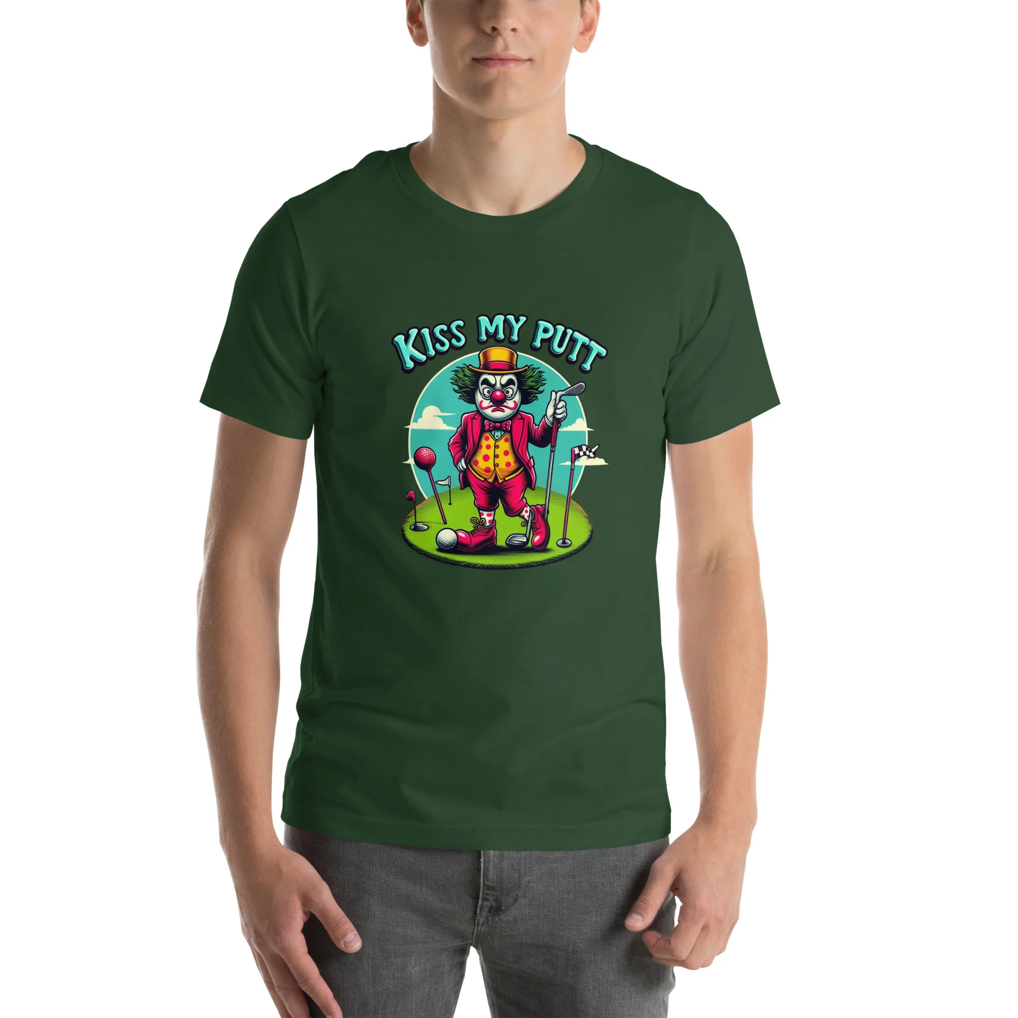 Funny Golf Printed T-Shirt: Kiss My Putt Unisex Short Sleeve Tee - Image 6