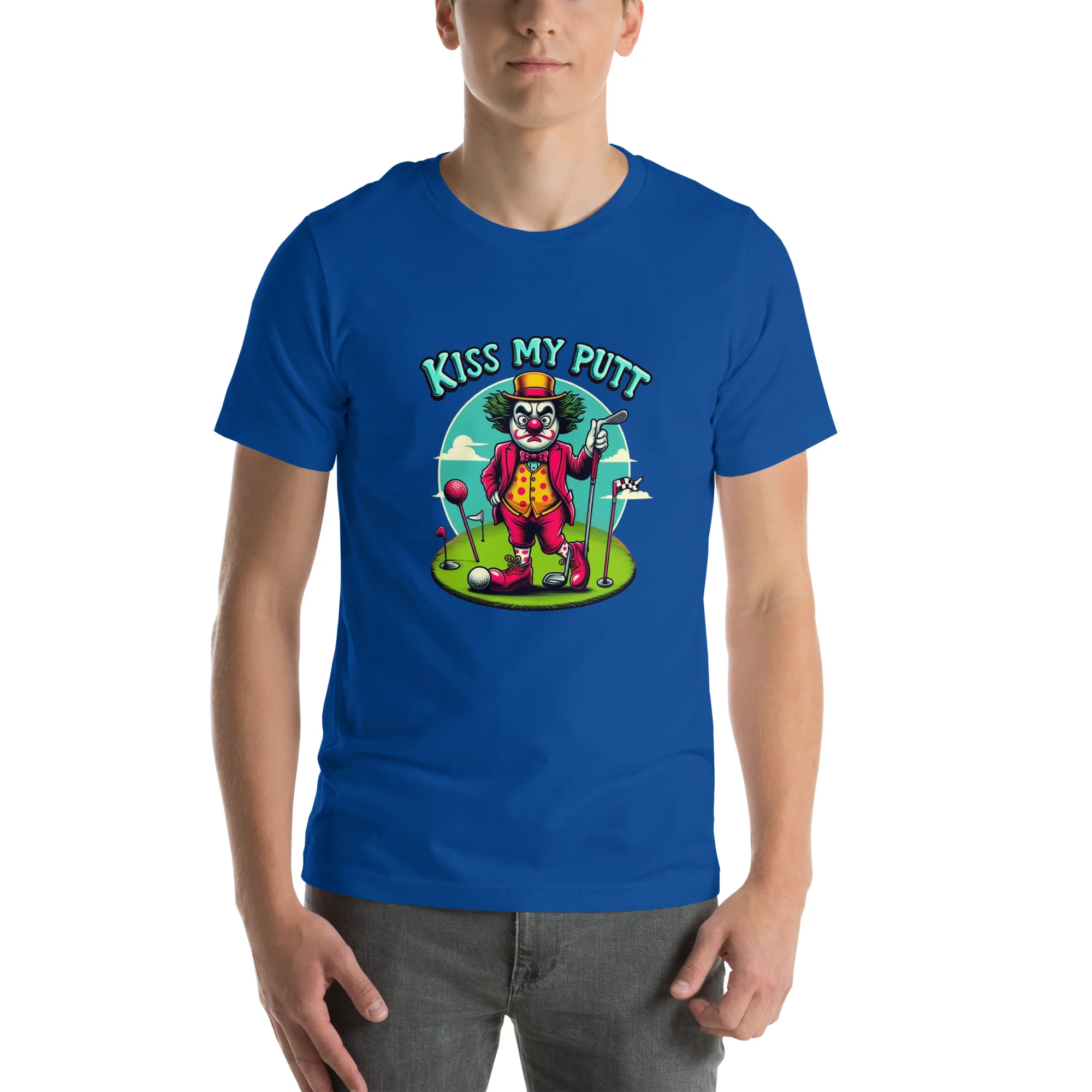 Funny Golf Printed T-Shirt: Kiss My Putt Unisex Short Sleeve Tee - Image 7