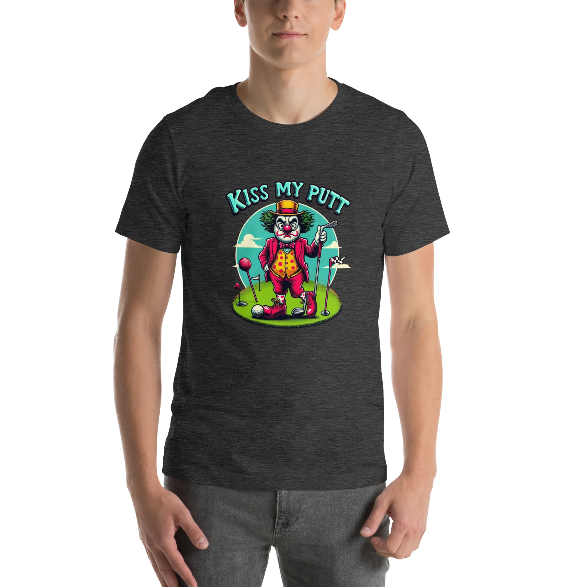 Funny Golf Printed T-Shirt: Kiss My Putt Unisex Short Sleeve Tee - Image 8
