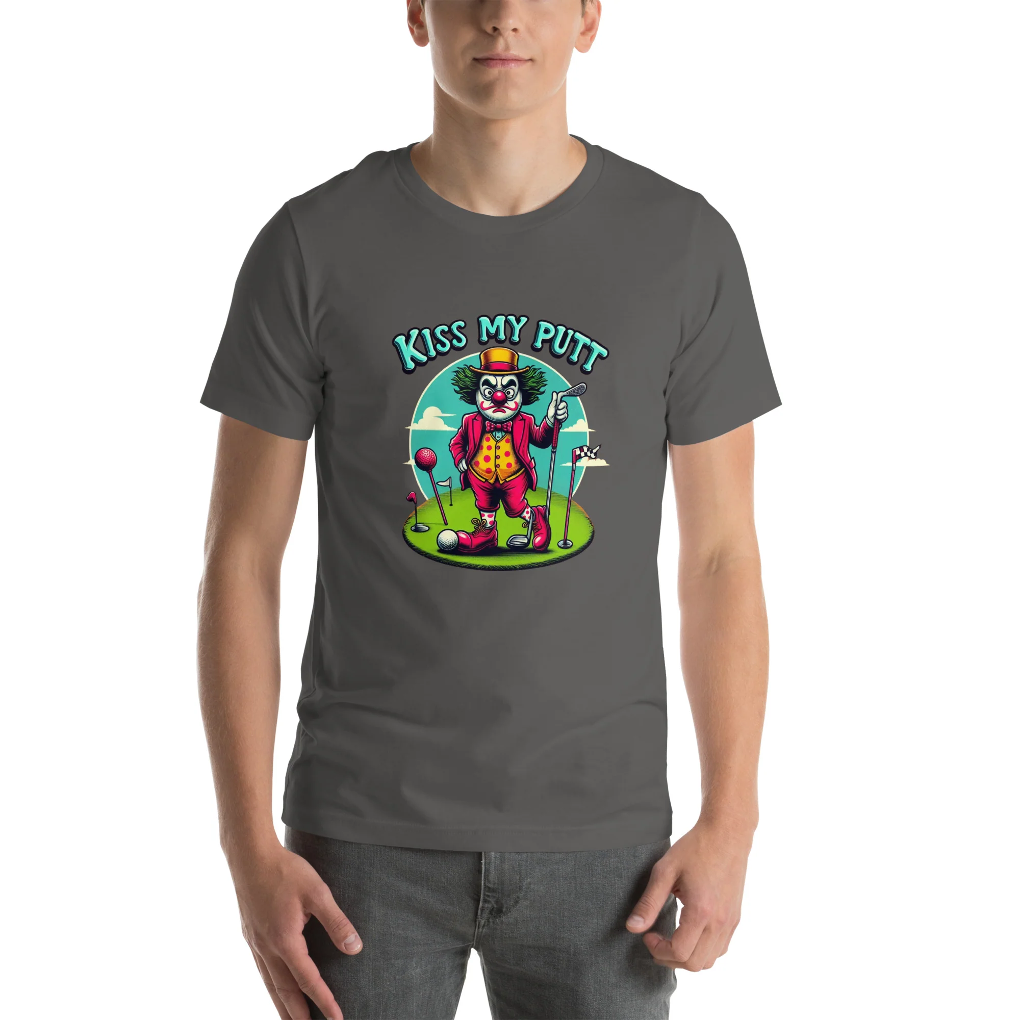 Funny Golf Printed T-Shirt: Kiss My Putt Unisex Short Sleeve Tee - Image 9