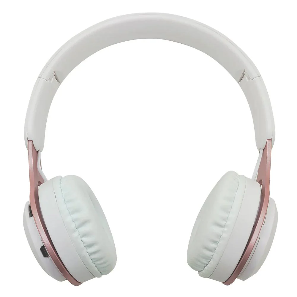 Gabba Goods Metallix Core Wireless Headphones - White/Rose Gold - Image 3