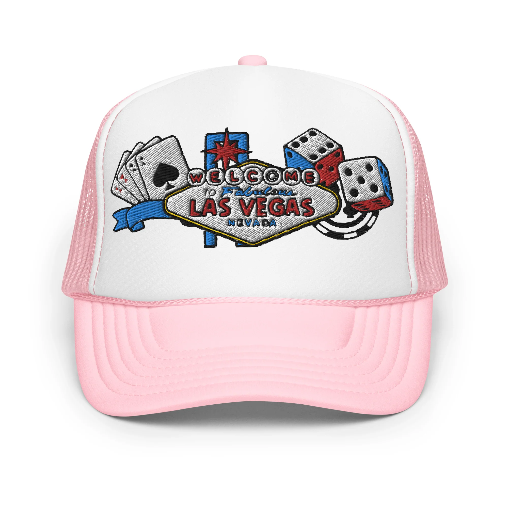 Las Vegas Embroidered Patches Otto Foam Trucker Hat - Image 14