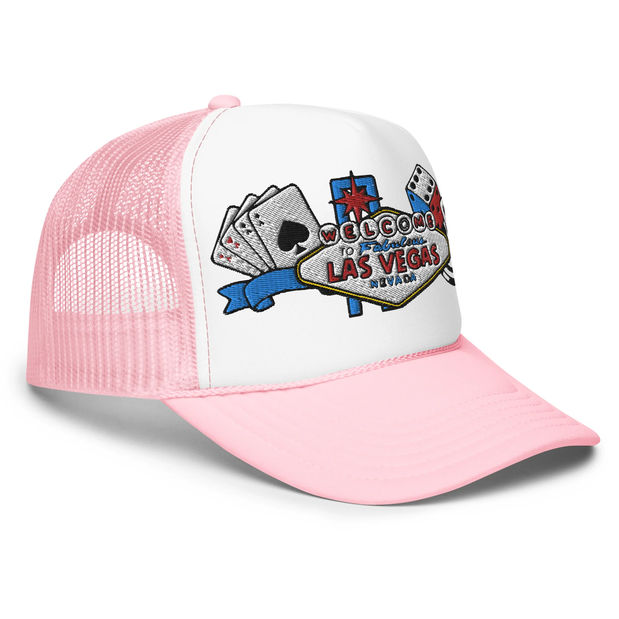 Las Vegas Embroidered Patches Otto Foam Trucker Hat - Image 16