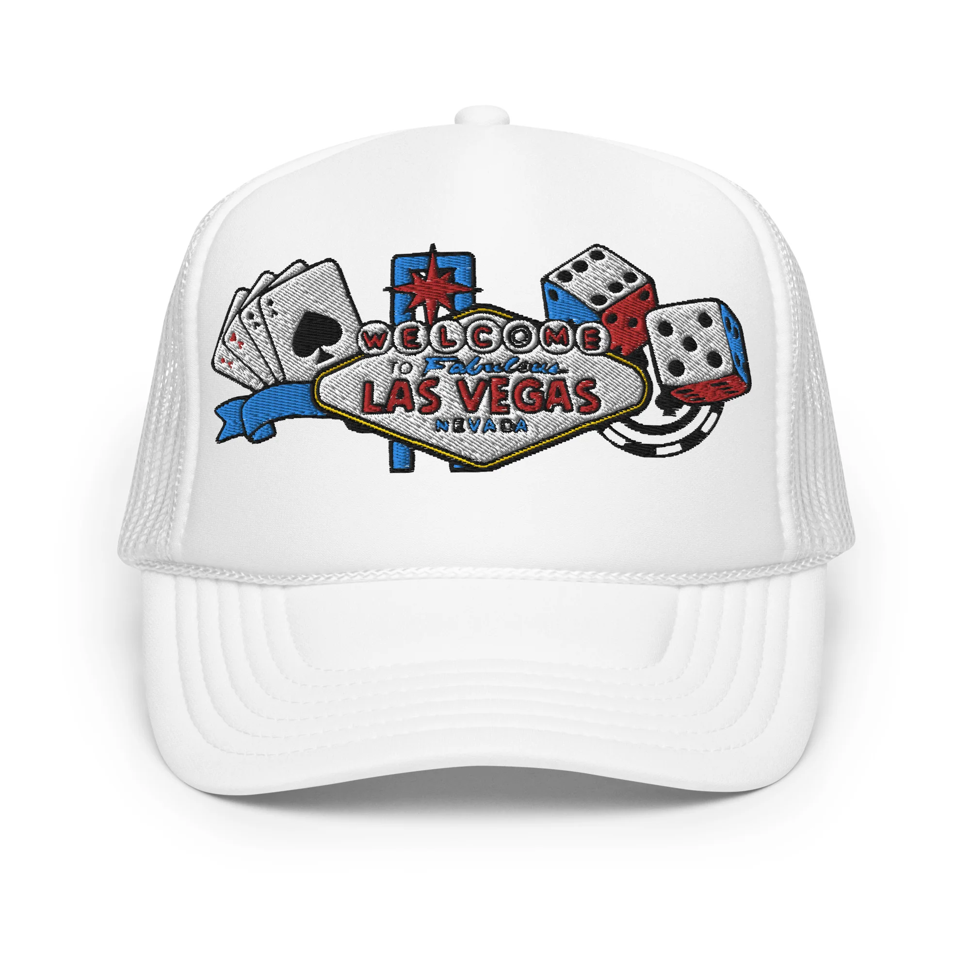 Las Vegas Embroidered Patches Otto Foam Trucker Hat - Image 22