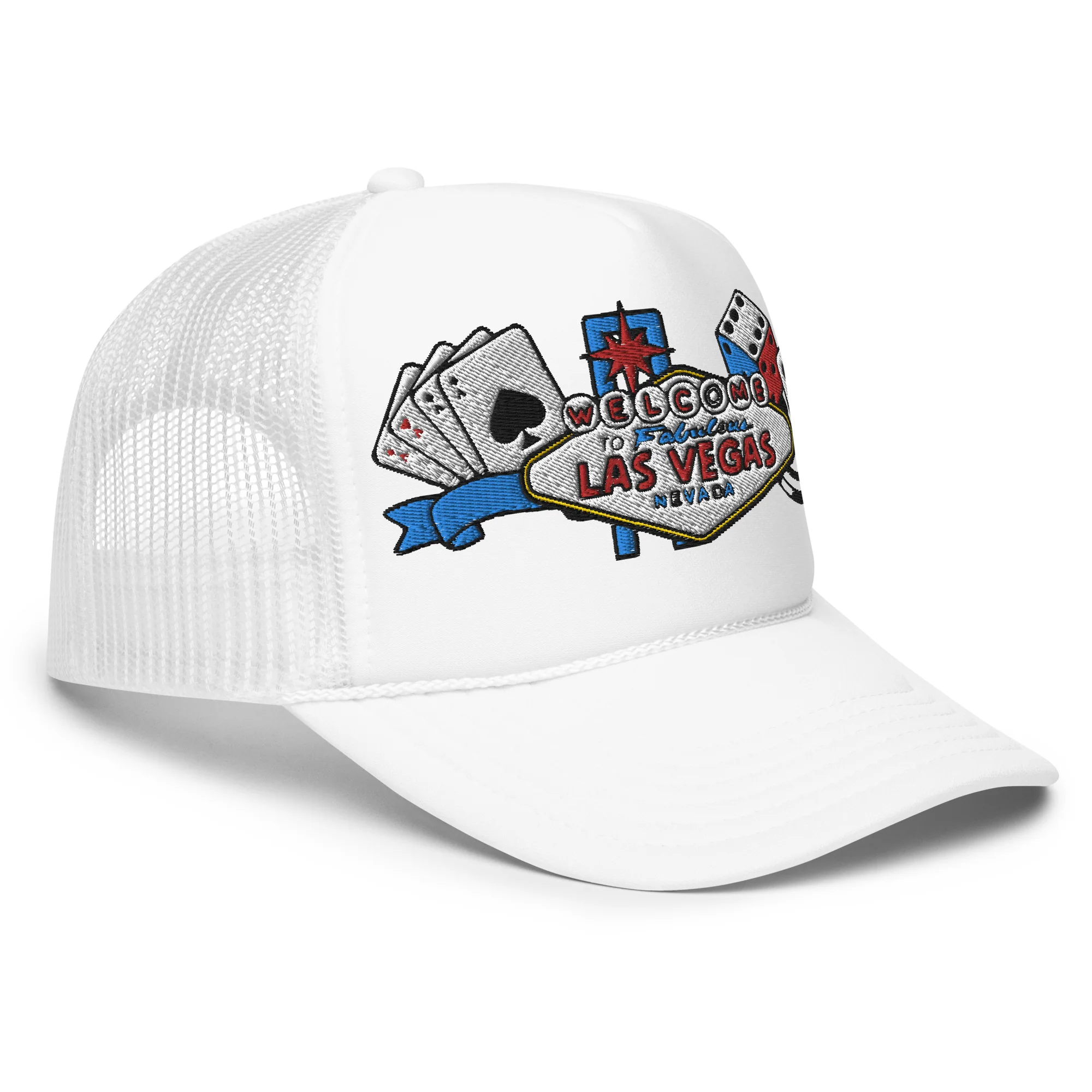 Las Vegas Embroidered Patches Otto Foam Trucker Hat - Image 24