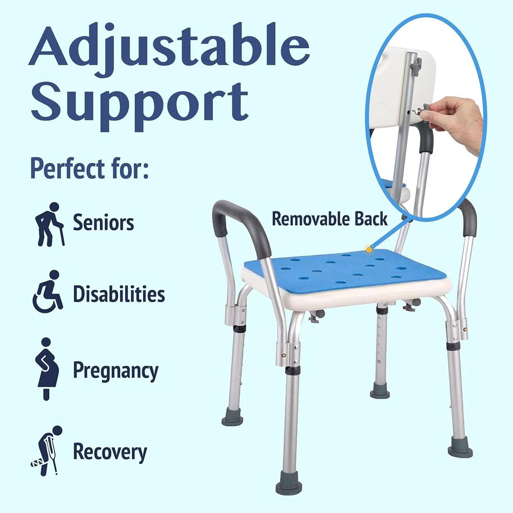 Medokare Padded Shower Chair with Rails - Image 5