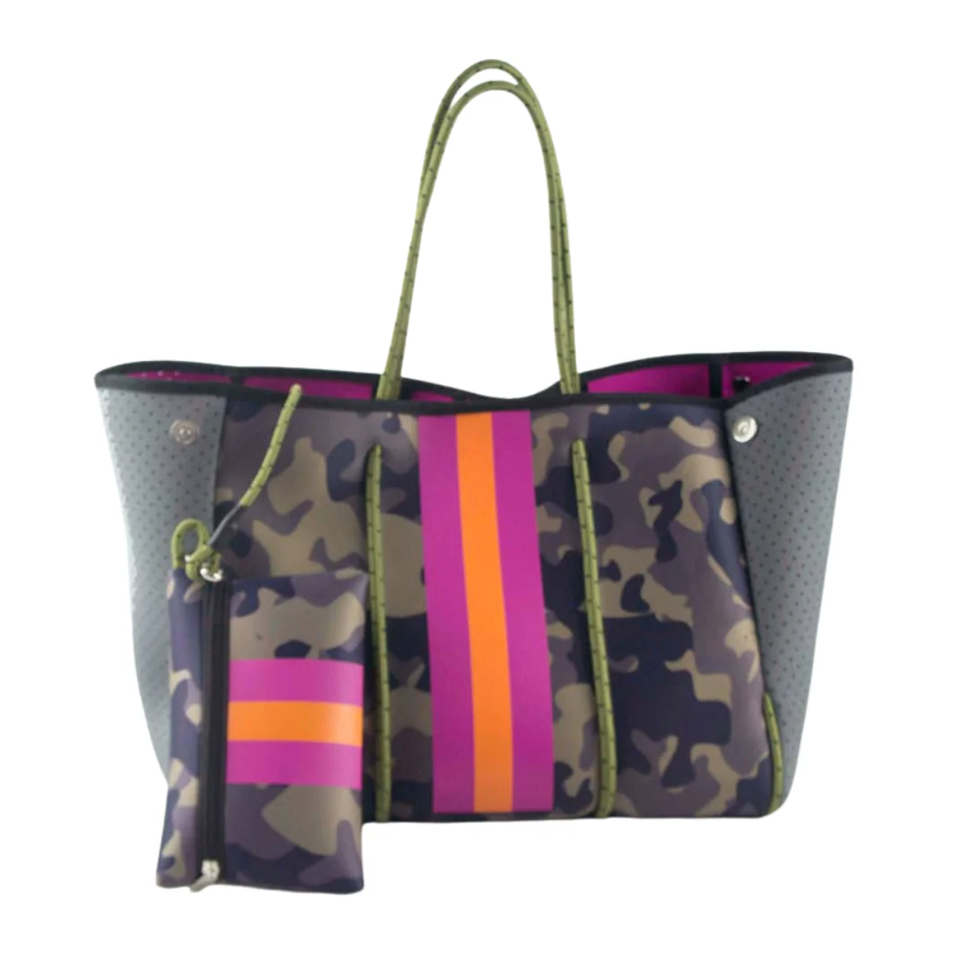 Neoprene Tote Collection Rope Bag With Pouch - Image 4