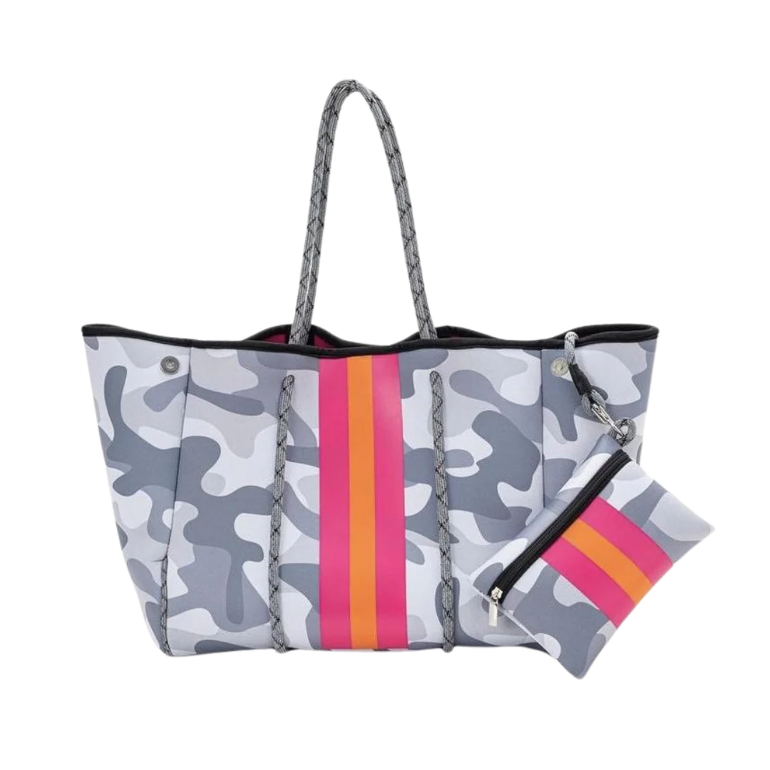 Neoprene Tote Collection Rope Bag With Pouch - Image 8