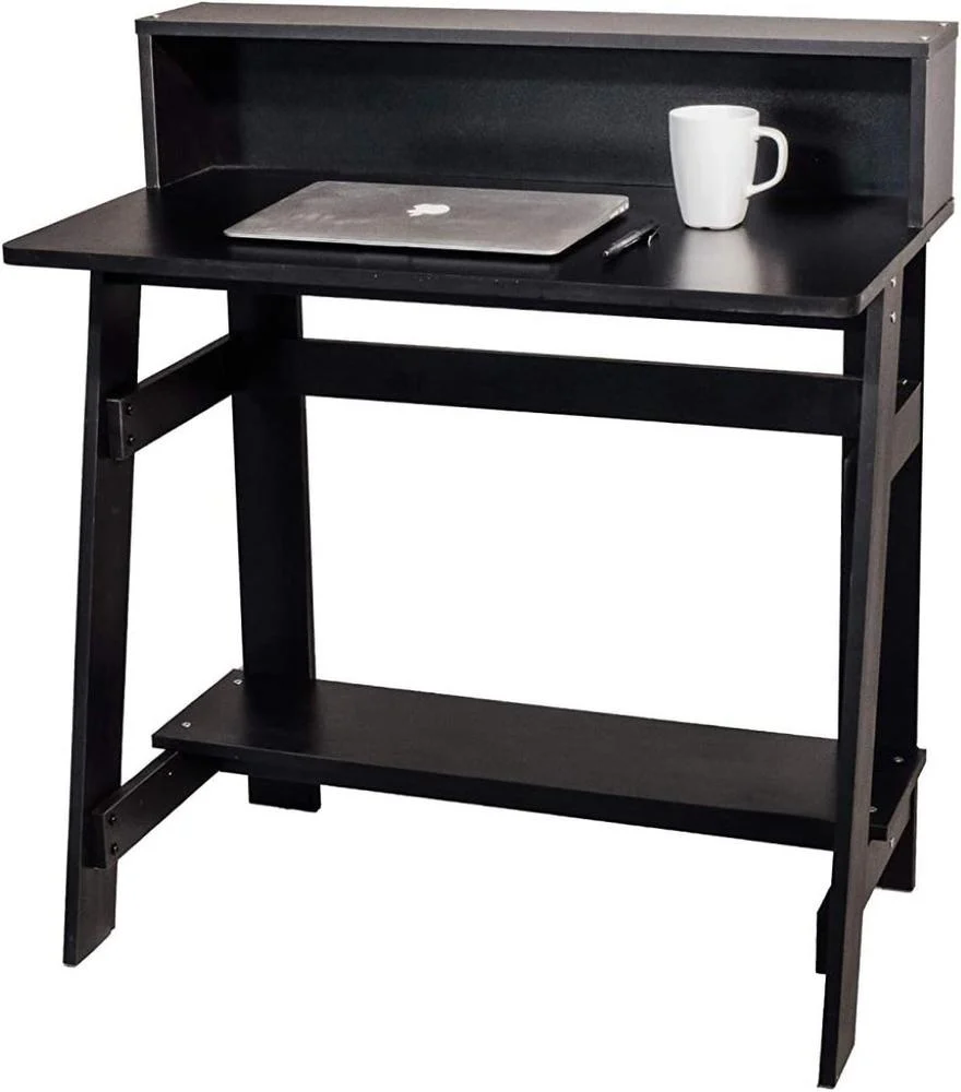 OneSpace Lennox Black Hutch Computer Desk