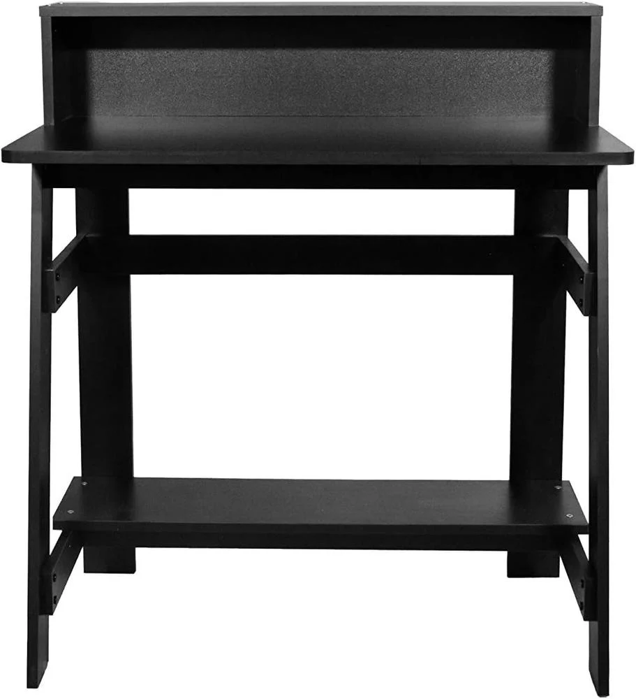 OneSpace Lennox Black Hutch Computer Desk - Image 2