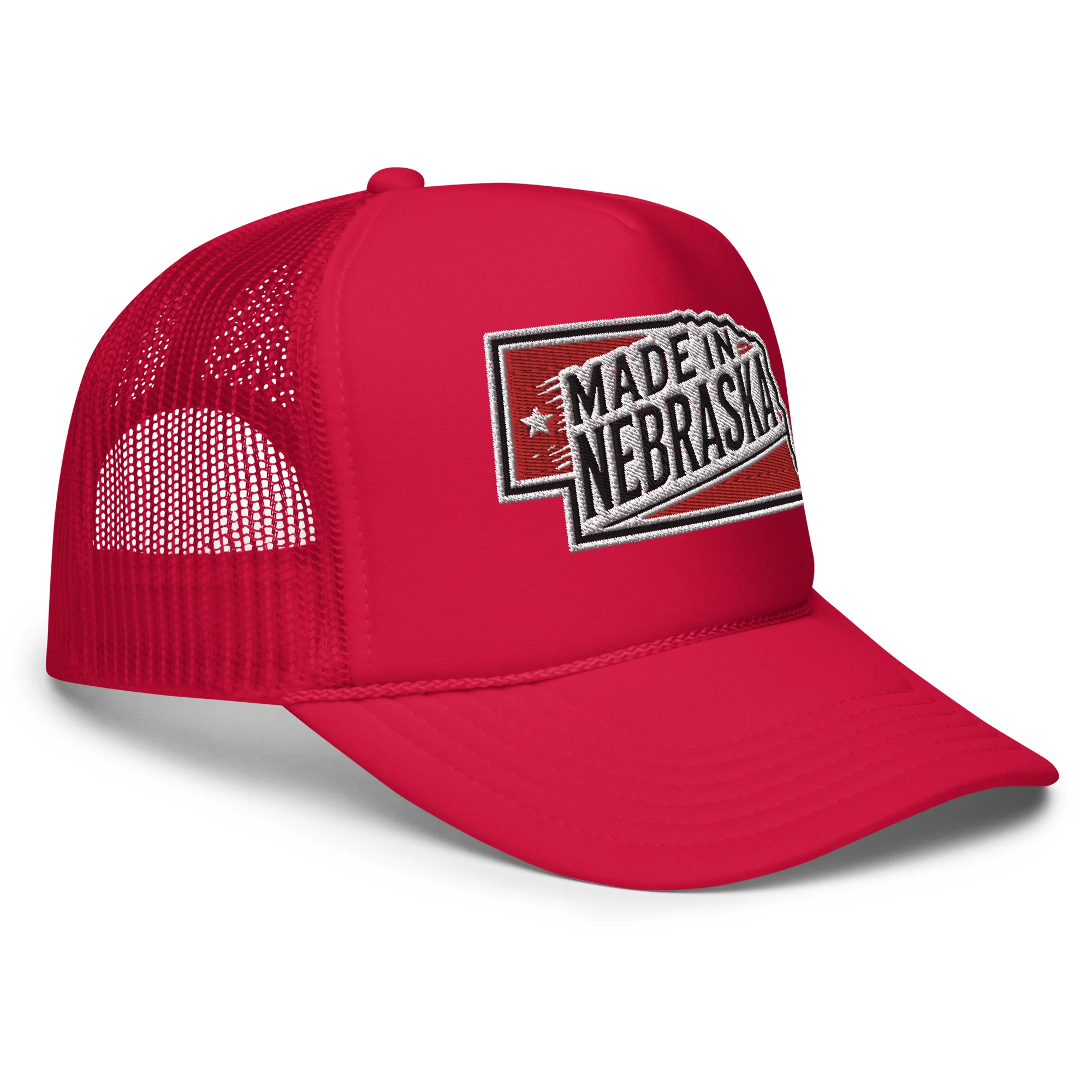 Otto Foam Trucker Hat With Made In Nebraska Embroidered Patch - Image 11