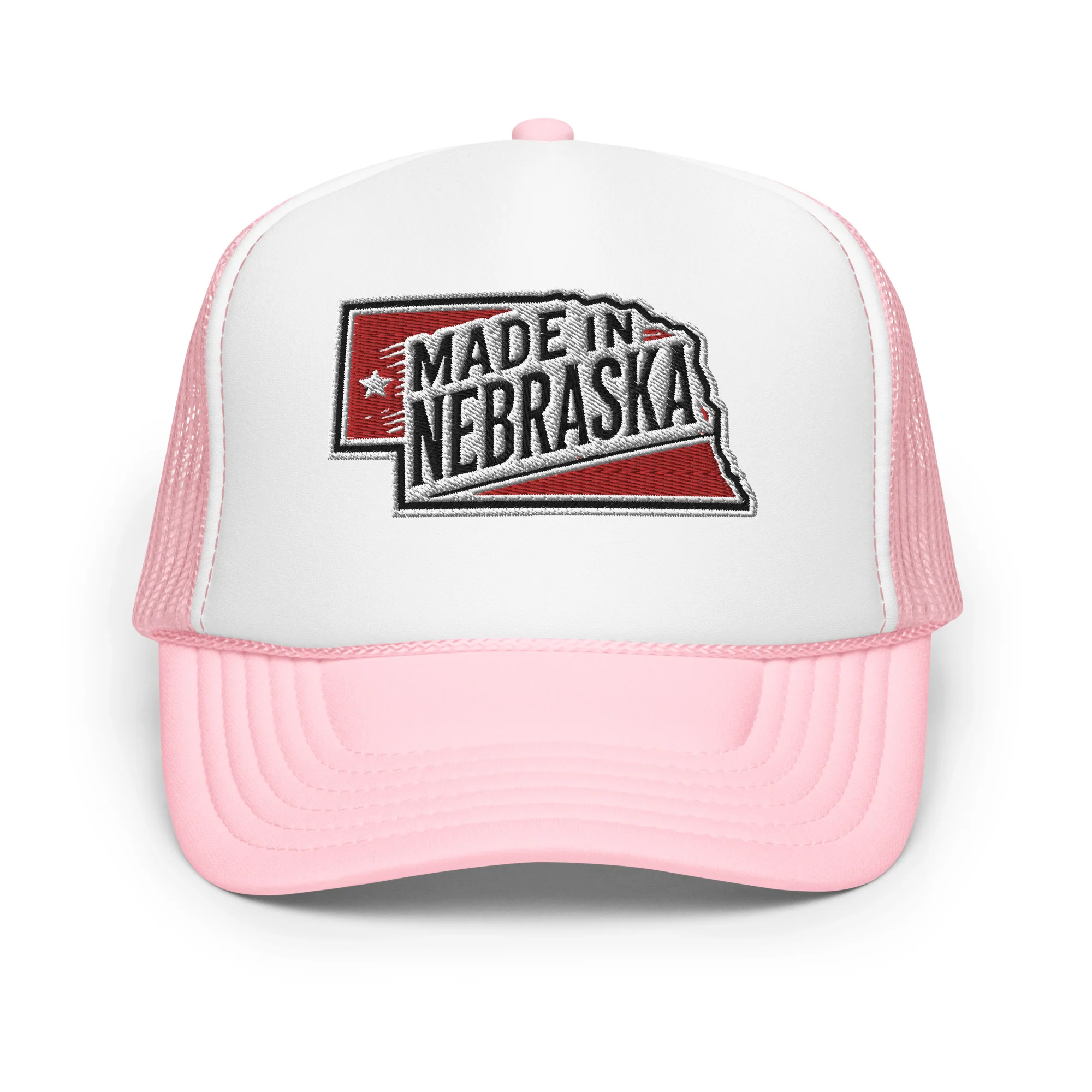 Otto Foam Trucker Hat With Made In Nebraska Embroidered Patch - Image 15