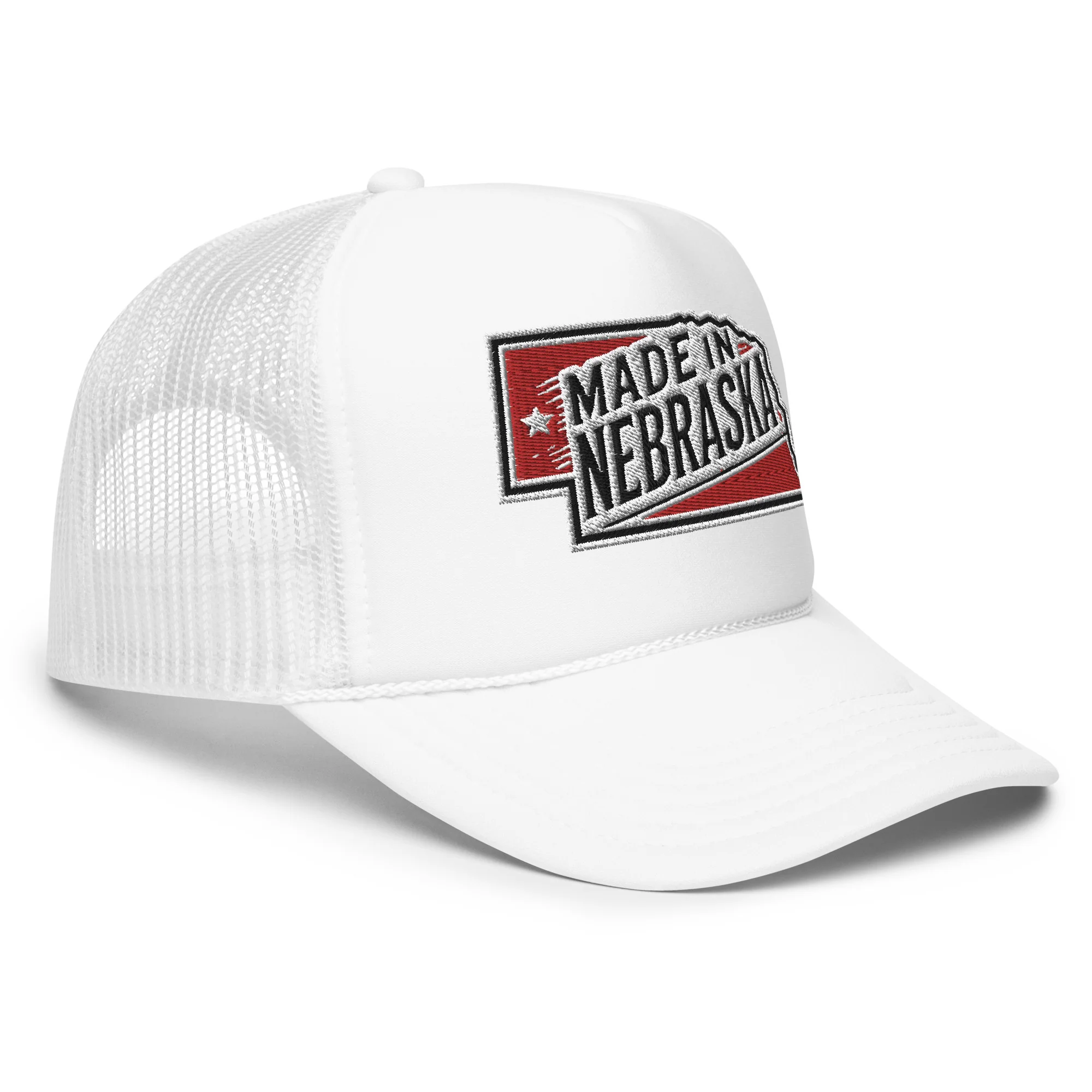 Otto Foam Trucker Hat With Made In Nebraska Embroidered Patch - Image 26