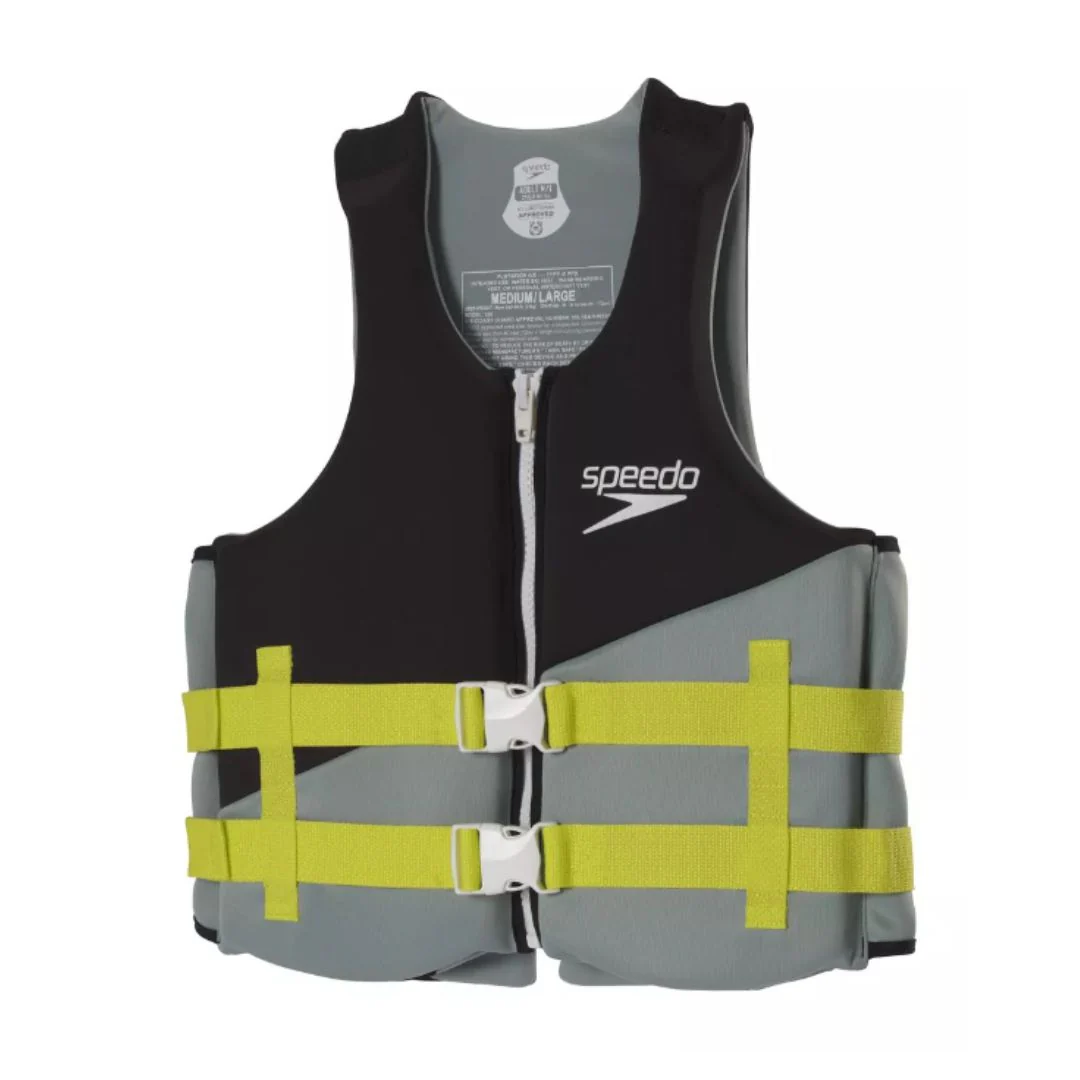 Speedo Adult Life Vest - Black/Gray XL/XXL