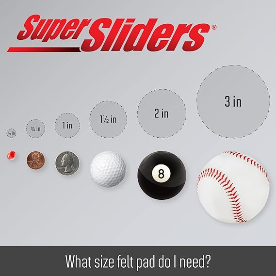 Super Sliders Self-Stick Furniture Felt Pads & Cabinet Bumpers - 440-piece - Image 6