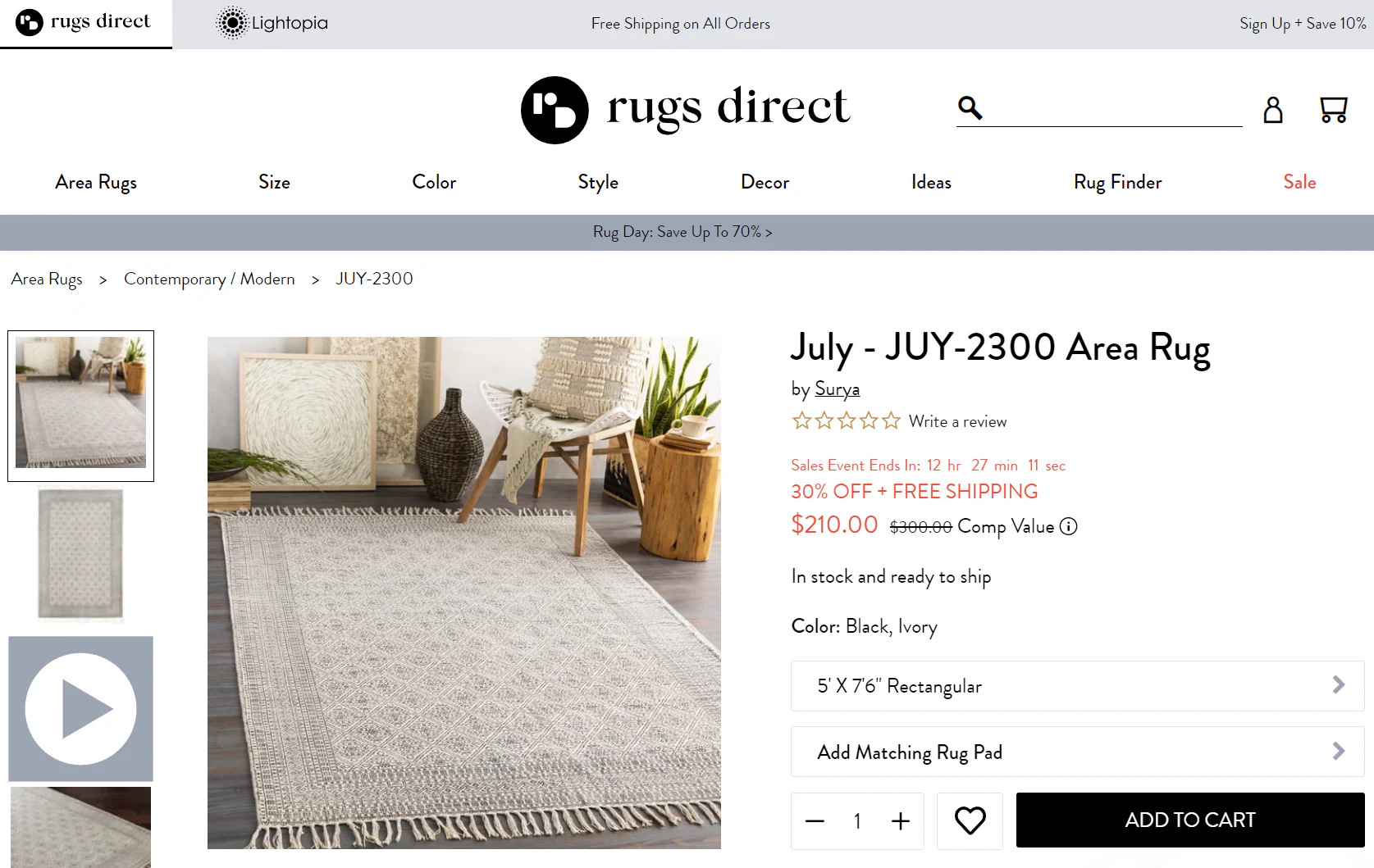 Surya 5' x 7'6" Decorative Area Rug - Image 5