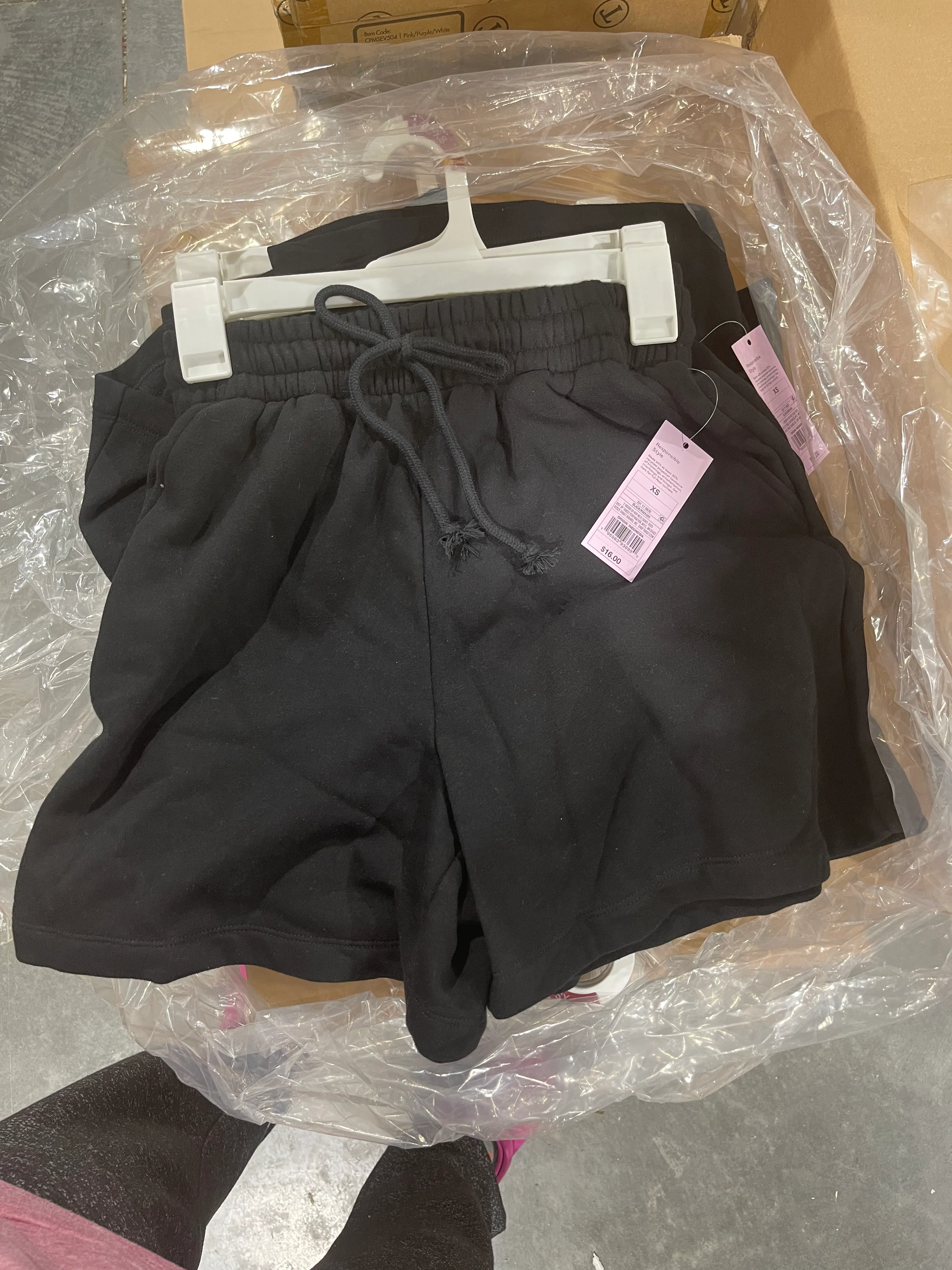Wild Fable Women’s High-Rise Fleece Bermuda Shorts – Black XS - Image 3